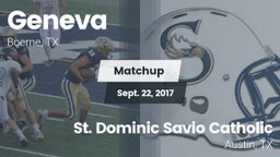 Matchup: Geneva  vs. St. Dominic Savio Catholic  2017