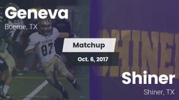 Matchup: Geneva  vs. Shiner  2017