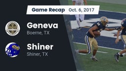 Recap: Geneva  vs. Shiner  2017