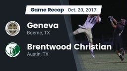 Recap: Geneva  vs. Brentwood Christian  2017