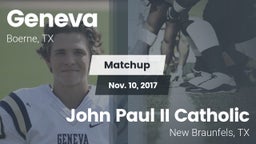 Matchup: Geneva  vs. John Paul II Catholic  2017