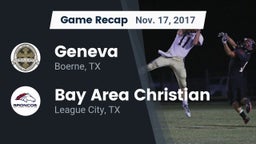 Recap: Geneva  vs. Bay Area Christian  2017