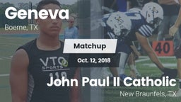 Matchup: Geneva  vs. John Paul II Catholic  2018