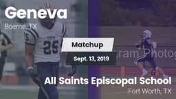 Matchup: Geneva  vs. All Saints Episcopal School 2019