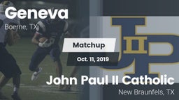 Matchup: Geneva  vs. John Paul II Catholic  2019