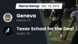 Recap: Geneva  vs. Texas School for the Deaf  2019