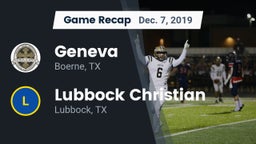 Recap: Geneva  vs. Lubbock Christian  2019