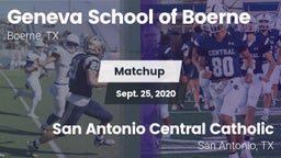 Matchup: Geneva  vs. San Antonio Central Catholic  2020