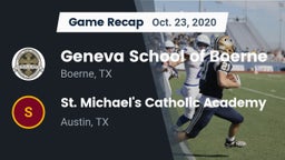 Recap: Geneva School of Boerne vs. St. Michael's Catholic Academy 2020