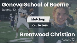 Matchup: Geneva  vs. Brentwood Christian  2020
