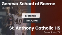 Matchup: Geneva  vs. St. Anthony Catholic HS 2020