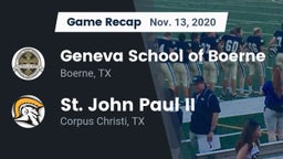 Recap: Geneva School of Boerne vs. St. John Paul II  2020