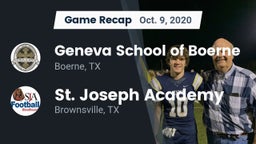 Recap: Geneva School of Boerne vs. St. Joseph Academy  2020