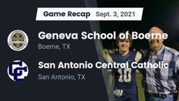 Recap: Geneva School of Boerne vs. San Antonio Central Catholic  2021
