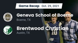 Recap: Geneva School of Boerne vs. Brentwood Christian  2021