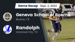 Recap: Geneva School of Boerne vs. Randolph  2022