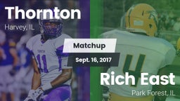 Matchup: Thornton  vs. Rich East  2017