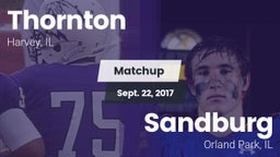 Matchup: Thornton  vs. Sandburg  2017