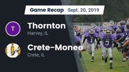 Recap: Thornton  vs. Crete-Monee  2019