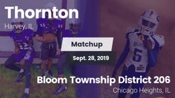 Matchup: Thornton  vs. Bloom Township  District 206 2019