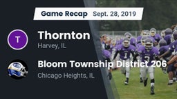 Recap: Thornton  vs. Bloom Township  District 206 2019