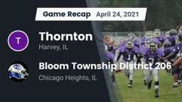 Recap: Thornton  vs. Bloom Township  District 206 2021