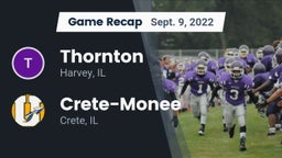Recap: Thornton  vs. Crete-Monee  2022