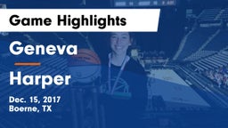 Geneva  vs Harper  Game Highlights - Dec. 15, 2017