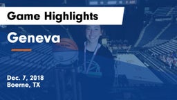 Geneva  Game Highlights - Dec. 7, 2018