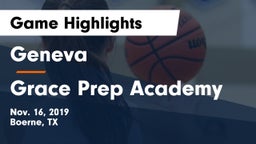 Geneva  vs Grace Prep Academy Game Highlights - Nov. 16, 2019