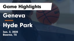 Geneva  vs Hyde Park  Game Highlights - Jan. 2, 2020