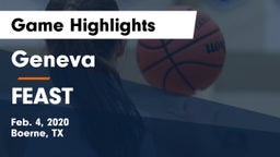 Geneva  vs FEAST Game Highlights - Feb. 4, 2020