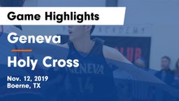 Geneva  vs Holy Cross  Game Highlights - Nov. 12, 2019