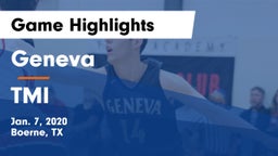 Geneva  vs TMI Game Highlights - Jan. 7, 2020