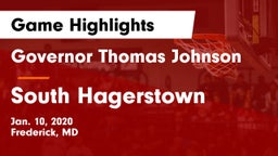 Governor Thomas Johnson  vs South Hagerstown  Game Highlights - Jan. 10, 2020
