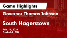 Governor Thomas Johnson  vs South Hagerstown  Game Highlights - Feb. 14, 2020