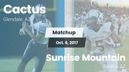 Matchup: Cactus  vs. Sunrise Mountain  2017