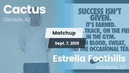 Matchup: Cactus  vs. Estrella Foothills  2018