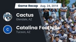 Recap: Cactus  vs. Catalina Foothills  2018
