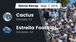 Recap: Cactus  vs. Estrella Foothills  2018