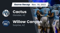 Recap: Cactus  vs. Willow Canyon  2022