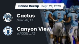 Recap: Cactus  vs. Canyon View  2023