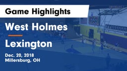West Holmes  vs Lexington  Game Highlights - Dec. 20, 2018