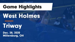 West Holmes  vs Triway  Game Highlights - Dec. 28, 2020