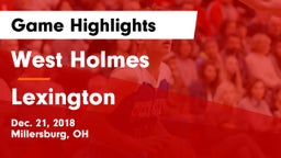 West Holmes  vs Lexington  Game Highlights - Dec. 21, 2018