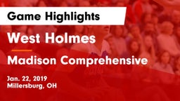 West Holmes  vs Madison Comprehensive  Game Highlights - Jan. 22, 2019