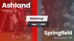 Matchup: Ashland  vs. Springfield  2018