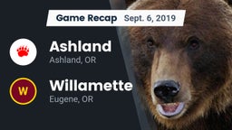 Recap: Ashland  vs. Willamette  2019