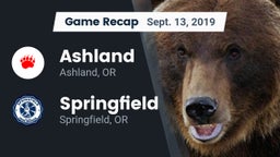 Recap: Ashland  vs. Springfield  2019