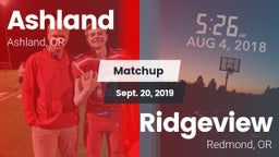 Matchup: Ashland  vs. Ridgeview  2019